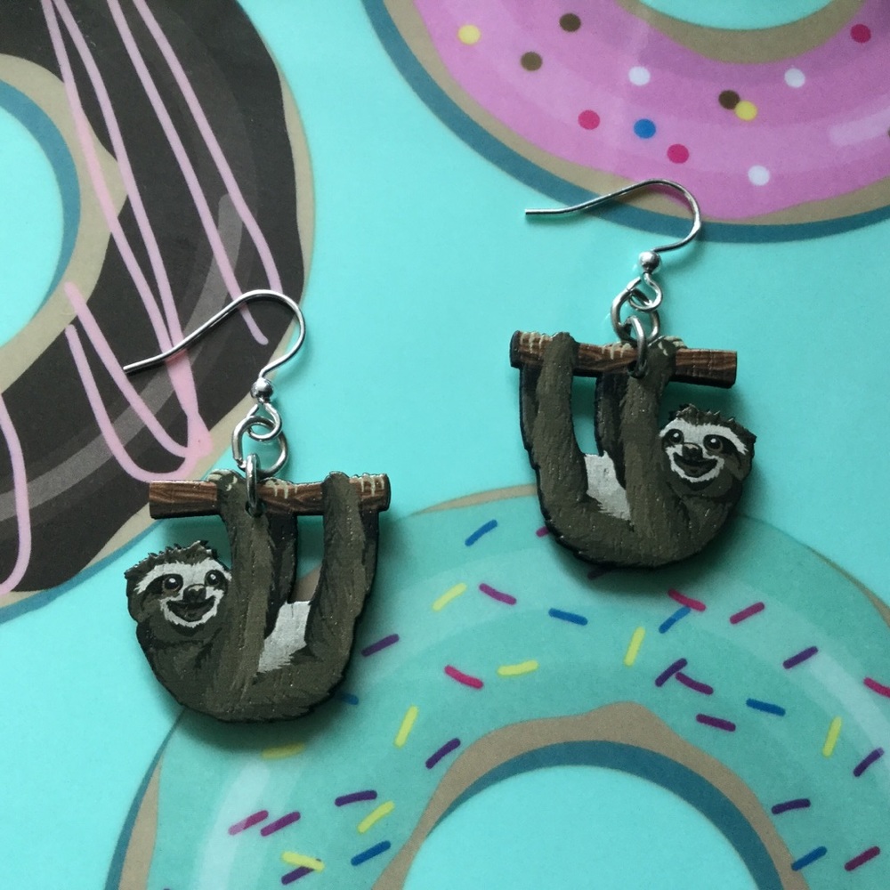 Sloth Earrings Phish Concert Gear